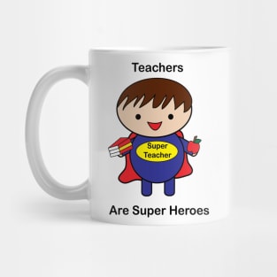 Teacher Male Super Hero Mug